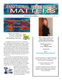 There are Times to Let Go of the Old and Embrace the New