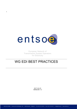EDI best practice document v1.0