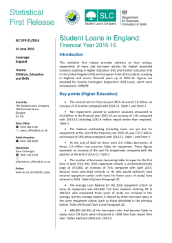 Student Loans in England