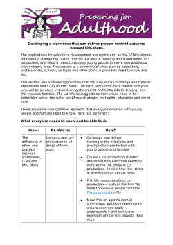 Developing a workforce that can deliver person