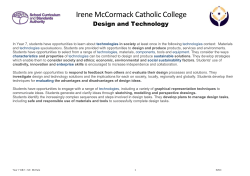 07 dt teaching program 2017 - Irene McCormack Catholic College