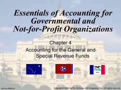 Essentials of Accounting for Governmental and Not-for