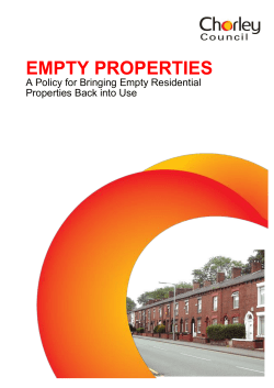 empty properties - Chorley Council