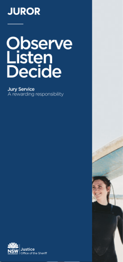 Observe Listen Decide - NSW courts and tribunals