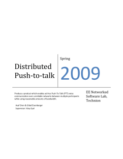 Project Report - Networked Software Systems Laboratory