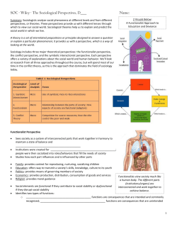 the three sociological theories
