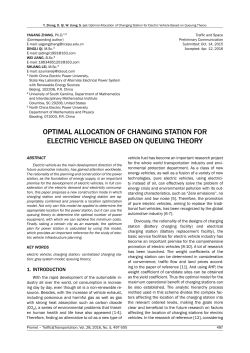 optimal allocation of changing station for electric vehicle based on