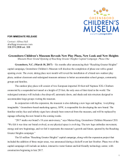 Greensboro Children`s Museum Reveals New Play Plaza, New Look