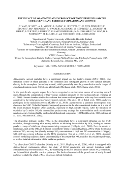 theory and practice of aerosol science - ICOS