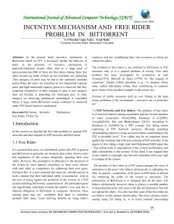 incentive mechanism and free rider problem in bittorrent