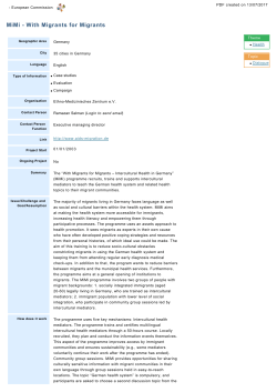 MiMi - With Migrants for Migrants