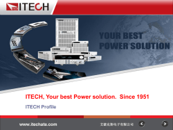 ITECH, Your best Power solution. Since 1951