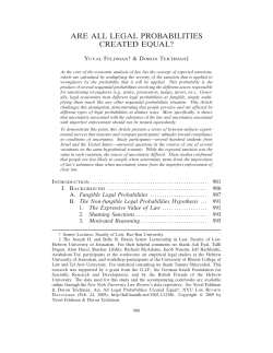 are all legal probabilities created equal?