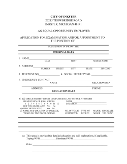 Application-Employment