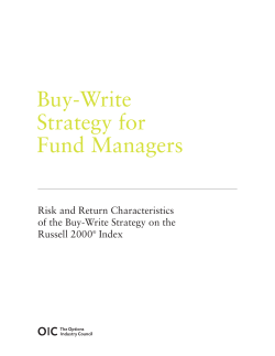 Buy-Write Strategies for Fund Managers