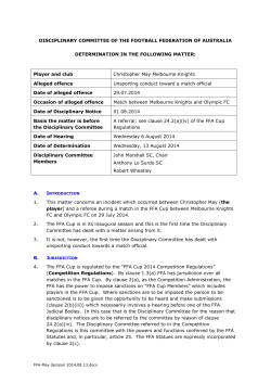 May - Football Federation Australia