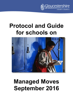 Protocol and Guide for schools on Managed Moves September 2016