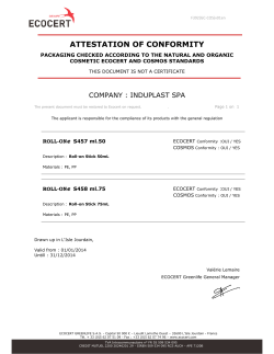 attestation of conformity