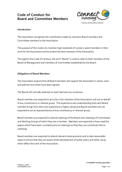 07 Code of Conduct for Board and Committee