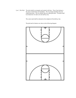 Law 1, The Pitch The pitch shall be rectangular and marked with