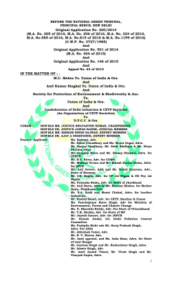 Original Application No. 200/2014 (MA No. 205 of 2016, MA No. 206