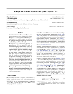 A Simple and Provable Algorithm for Sparse Diagonal CCA