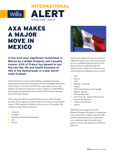axa makes a major move in mexico