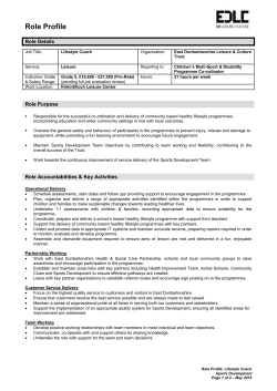EAD01370 Role profile