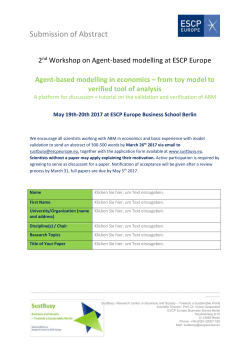 May 19th-20th 2017 at ESCP Europe Business School