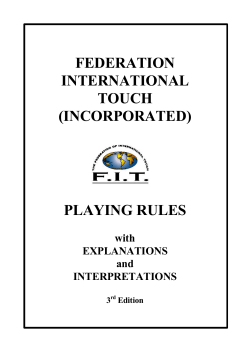 playing rules