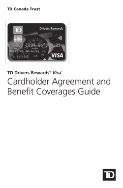 TD Drivers Rewards Visa Card