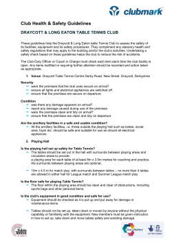 Health and Safety Guidelines