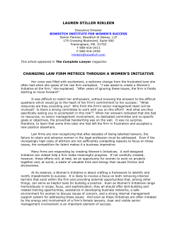 lauren stiller rikleen changing law firm metrics through a