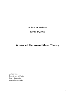 Important Resources for the AP Music Theory Teacher