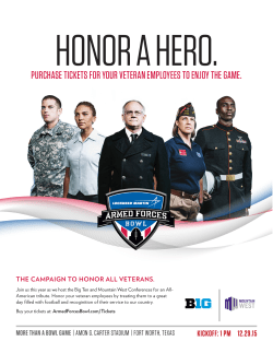 purchase tickets for your veteran employees to enjoy the game.