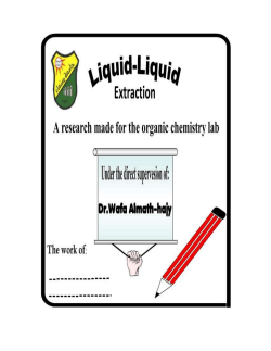 Liquid-liquid extraction is possible in non