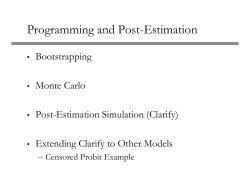 Programming in Stata