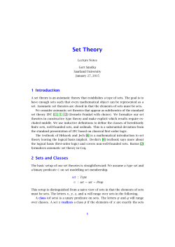 Set Theory