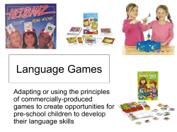 Language Games - Essex Local Offer