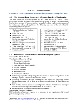 Chapter 4 Lecture Notes - Nepal Engineering College