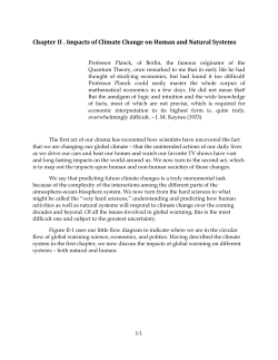 Impacts of Climate Change on Human and Natural Systems