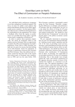 Good-Bye Lenin (or Not?): The Effect of - Wiwi Uni