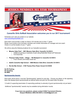 Camarillo Girls Softball Association welcomes you to our 2017