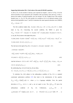 Supporting Information File 1. Derivation of the main B
