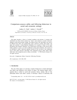 Comparison-concave utility and following