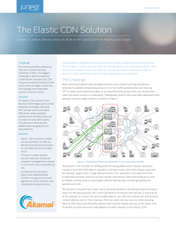 The Elastic CDN Solution
