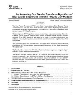 Fast Fourier Transform Algorithms of Real