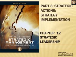 strategic management- chapter twelve - FMT-HANU