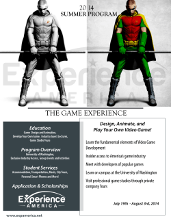 the game experience - Classroom Websites
