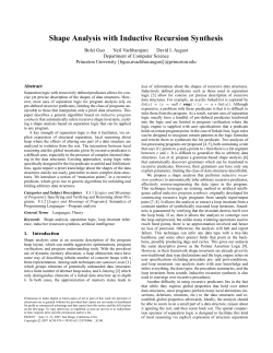 Shape Analysis with Inductive Recursion Synthesis
